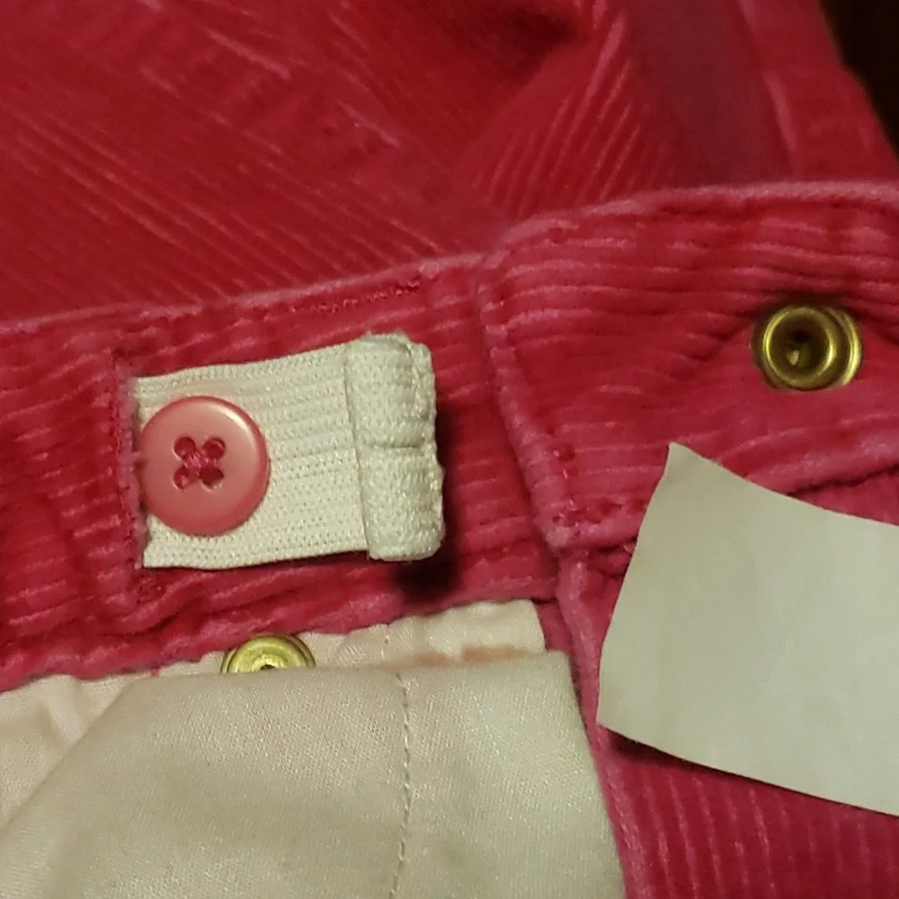 Ralph Lauren Little Girls Corduroy Pants 4T Embroidered Logo School Preppy Pink